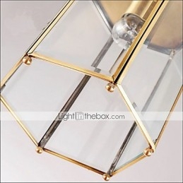 Amerikanskt Land Litet Hänge Helt Koppar Enkelglas