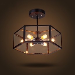 Glaskrona Modern Minimalistisk Medelhavskafé Nordiska Lampor Ljuskrona