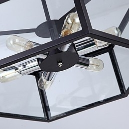 Glaskrona Modern Minimalistisk Medelhavskafé Nordiska Lampor Ljuskrona