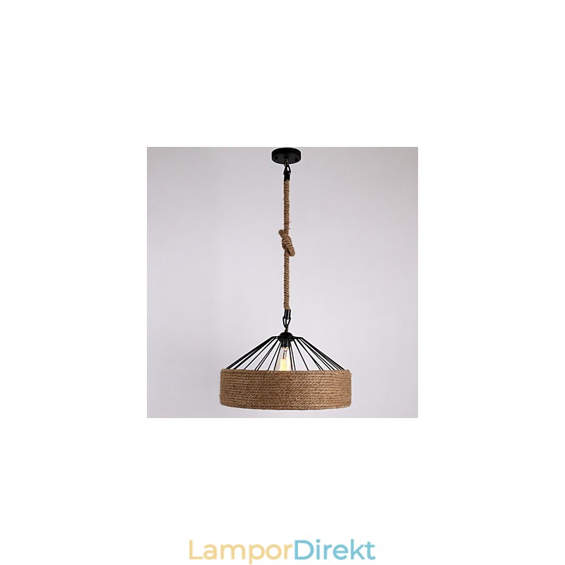 1 Light Rope Pendel Light Mini Style Modern Contemporary Country