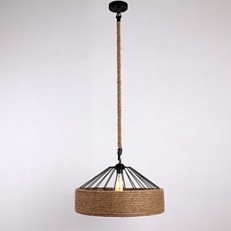 1 Light Rope Pendel Light Mini Style Modern Contemporary Country
