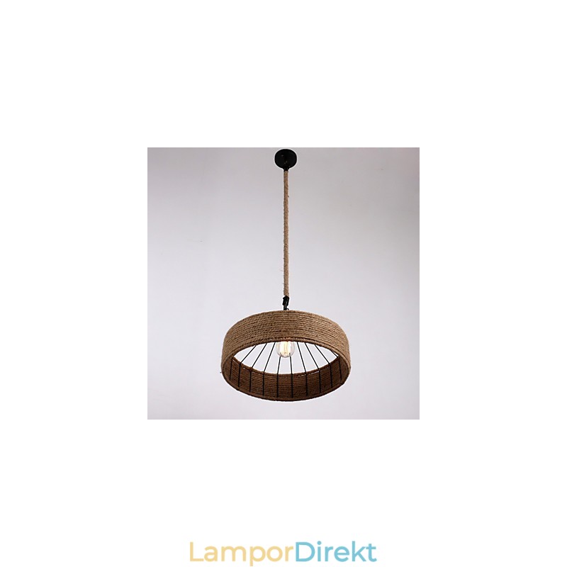 1 Light Rope Pendel Light Mini Style Modern Contemporary Country
