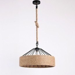1 Light Rope Pendel Light Mini Style Modern Contemporary Country