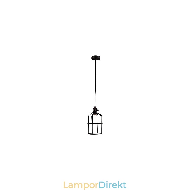 Retro Mini Style Målning Metall Pendelljus Garage