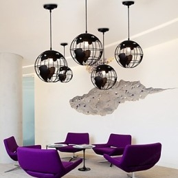Modern Contemporary Country Globe Pendellampa