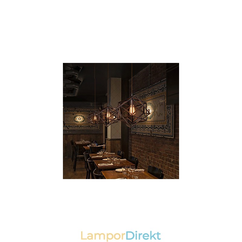 Retro Klassiska Metall Taklampor Enkla Hänglampor Cafe Hänglampa