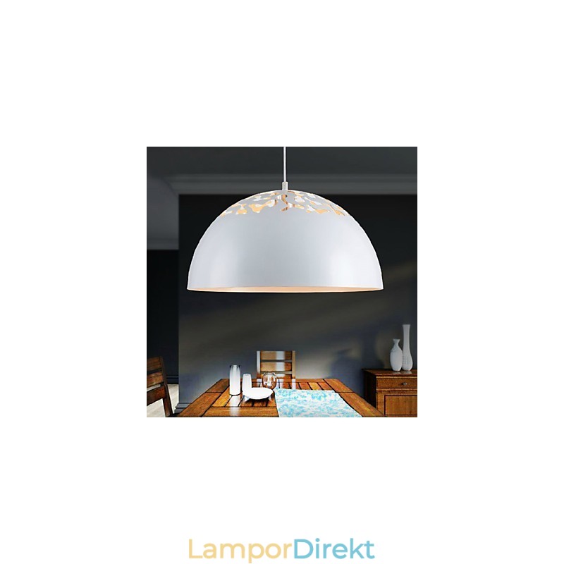 Vintage Stil Minimalistisk 1 Ljus Hänge Med Snidade Skugga Hängande Ljus