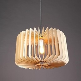 Modern Samtida Traditionell Klassisk Country Vintage Lykta Målning Trä Bambu Taklampa