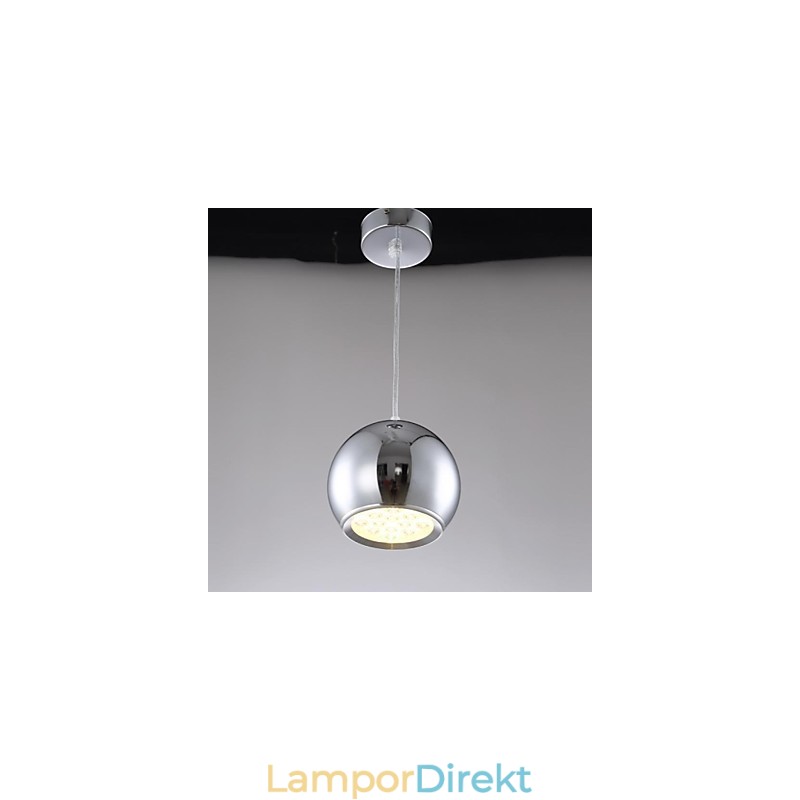 Modern Och Modern Globe Galvaniserad Metall Taklampa