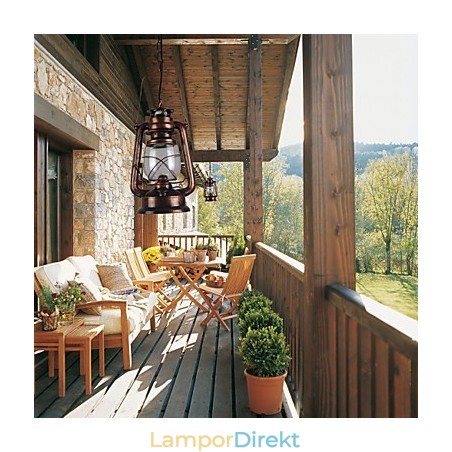Country Lantern Mini Style Brons Pendellampa Country Lantern Mini Style Brons Pendellampa