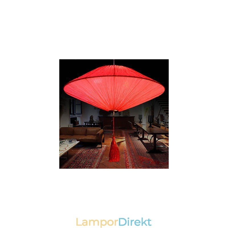 Lotus Leaf Modern Marin Tygkonst Droplight Av Röda Lyktor Lampa Light