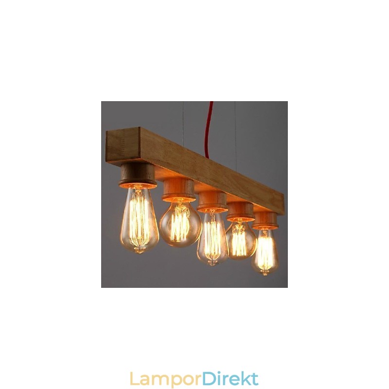 Modern Samtida Traditionell Klassisk Mini Stil Målning Trä Bambu Taklampa