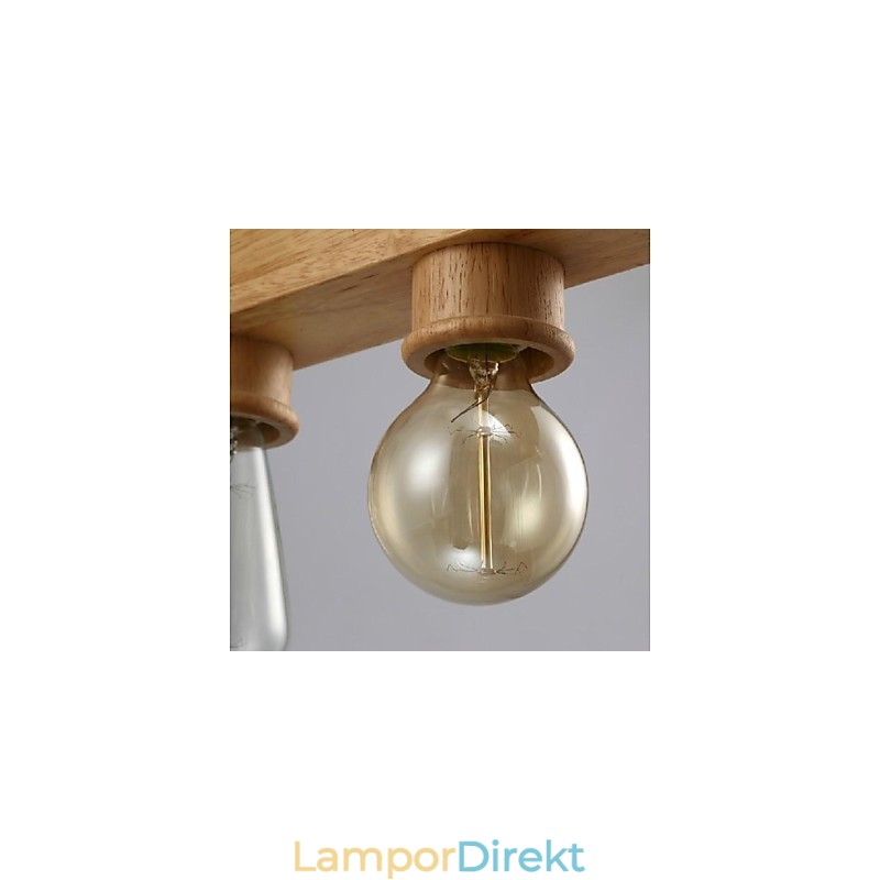 Modern Samtida Traditionell Klassisk Mini Stil Målning Trä Bambu Taklampa