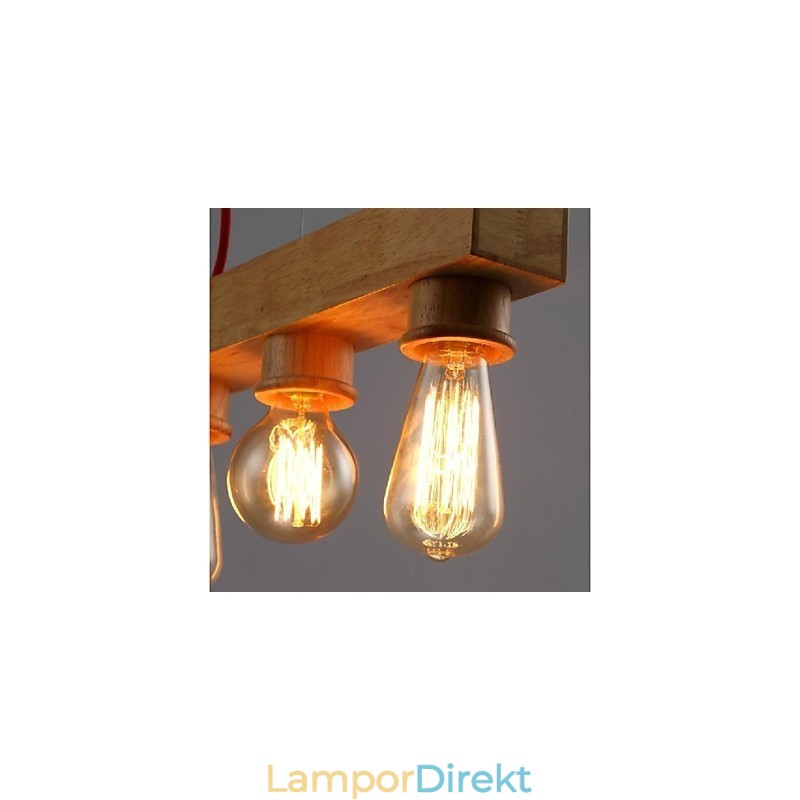 Modern Samtida Traditionell Klassisk Mini Stil Målning Trä Bambu Taklampa