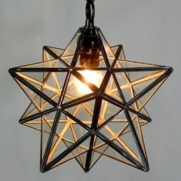 Pentagon Star Light Kontrakterad Och Modern Ljuskronalampa