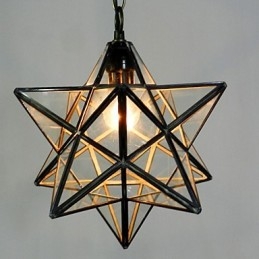 Pentagon Star Light Kontrakterad Och Modern Ljuskronalampa