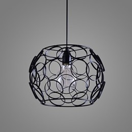 Creative Contracted Nordic Smidesjärn Glas Single Head Droplight Lamp Light
