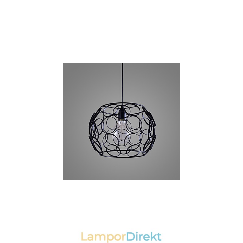 Creative Contracted Nordic Smidesjärn Glas Single Head Droplight Lamp Light