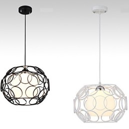 Creative Contracted Nordic Smidesjärn Glas Single Head Droplight Lamp Light