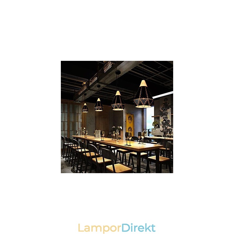 Retro Klassiska Metall Taklampor Enkla Hänglampor Cafe Hänglampa