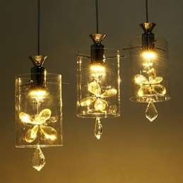 Modern Contemporary Crystal Others Glass Pendel Light