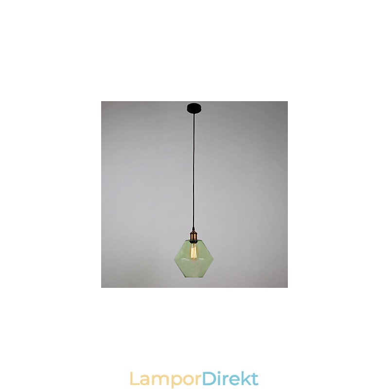 Glas 1 Ljus Konstnärlig Minimalistisk Pendel