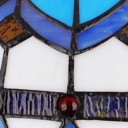 Europeiska Landsbygden Creative Arts Ljuskrona Av Målat Glas Som Återställer Antika Sätt Lampa Ljus