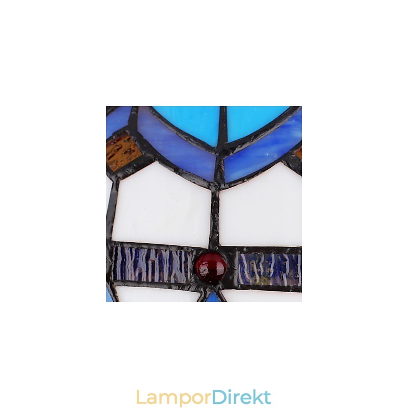 Europeiska Landsbygden Creative Arts Ljuskrona Av Målat Glas Som Återställer Antika Sätt Lampa Ljus