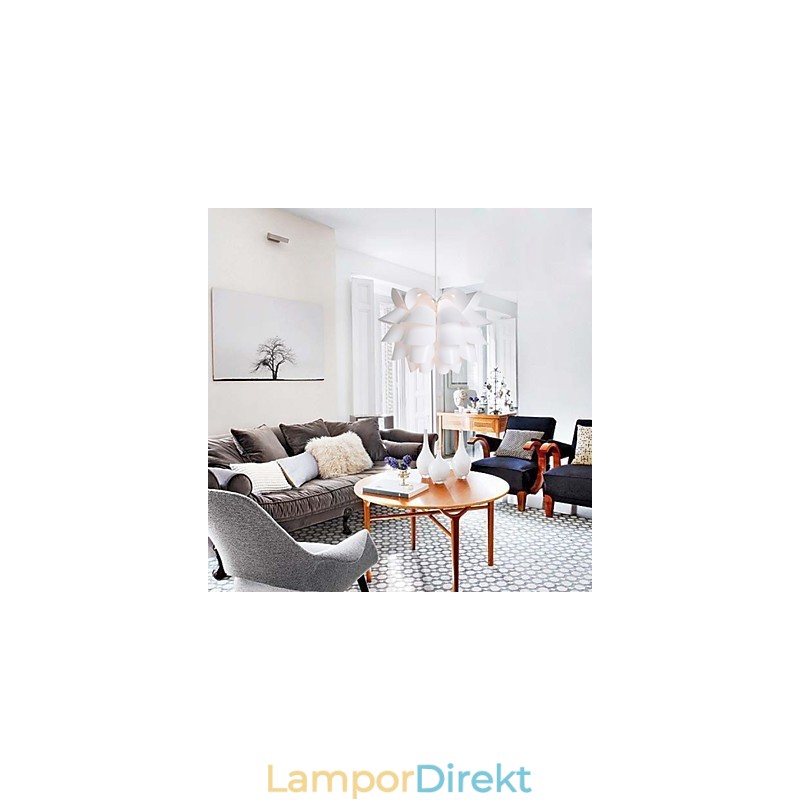 Samtida Och Contracted The Nordic Idea White Lotus Droplight Lampa