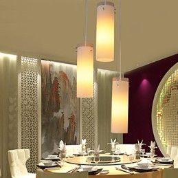 Cylindriskt Glas Rakt Enkelhuvud Trumma Enkel Droplight Lampbelysning