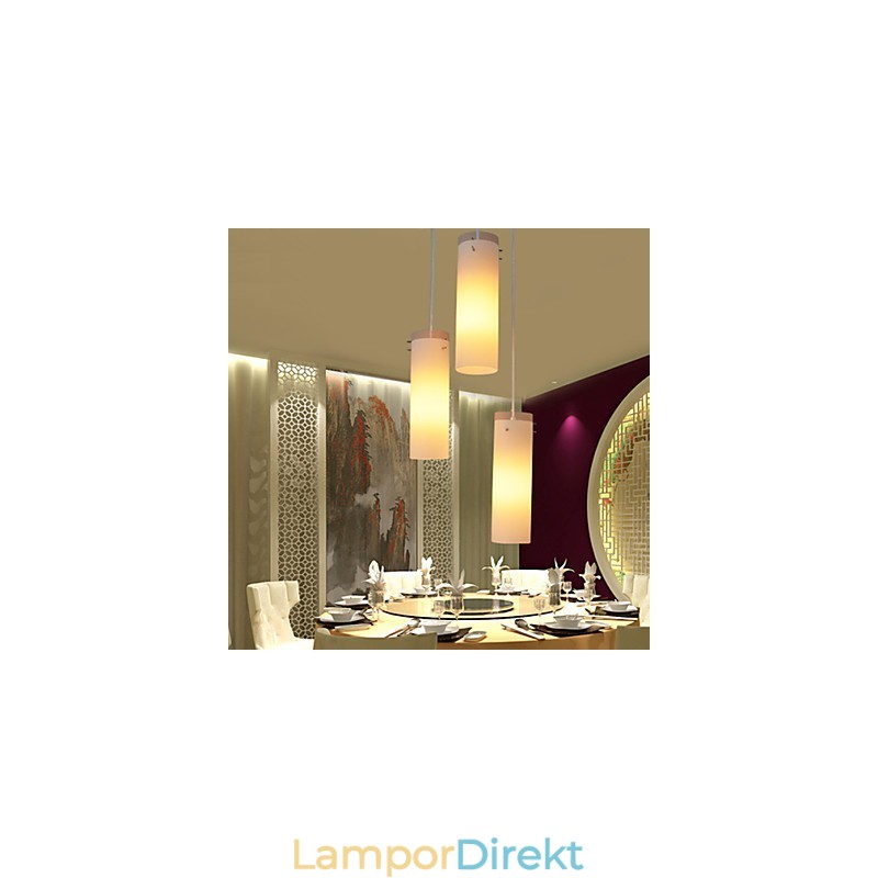 Cylindriskt Glas Rakt Enkelhuvud Trumma Enkel Droplight Lampbelysning