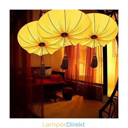 Kreativa Runda Stora Röda Lykta Lotusblad Bröllopsfestival Tygkonst Ljuskrona Lampa Light Kreativa Runda Stora Röda Lykta Lotusblad Bröllopsfestival Tygkonst Ljuskrona Lampa Light