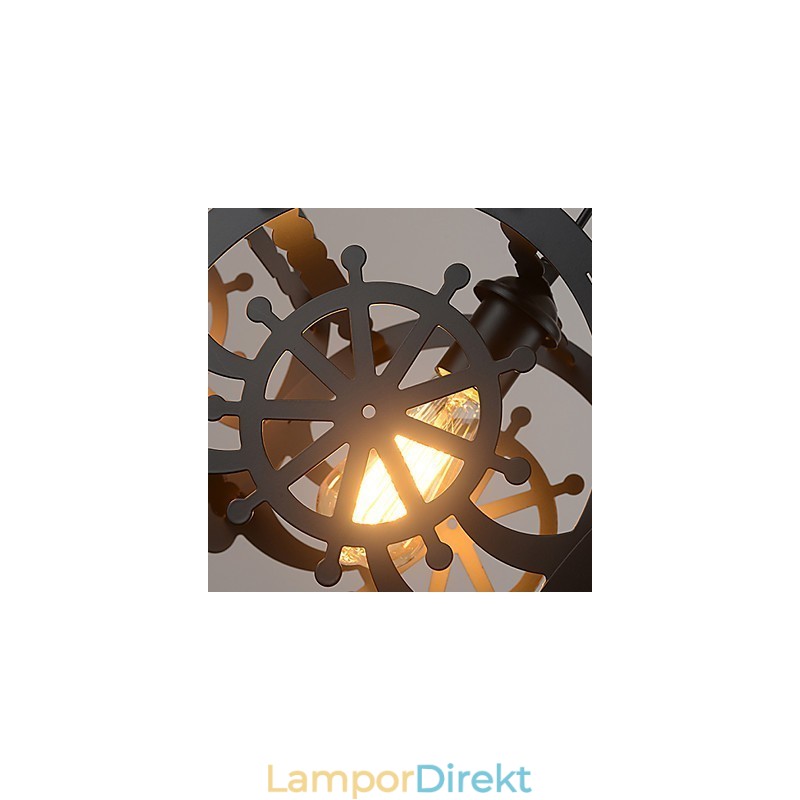 Retro Klassiska Metall Taklampor Enkla Hänglampor Cafe Hänglampa