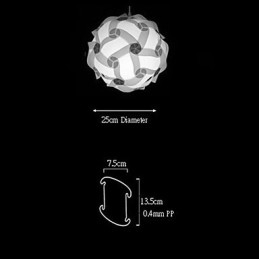 Diy Modern Pendel Ball Lamp 25Cm