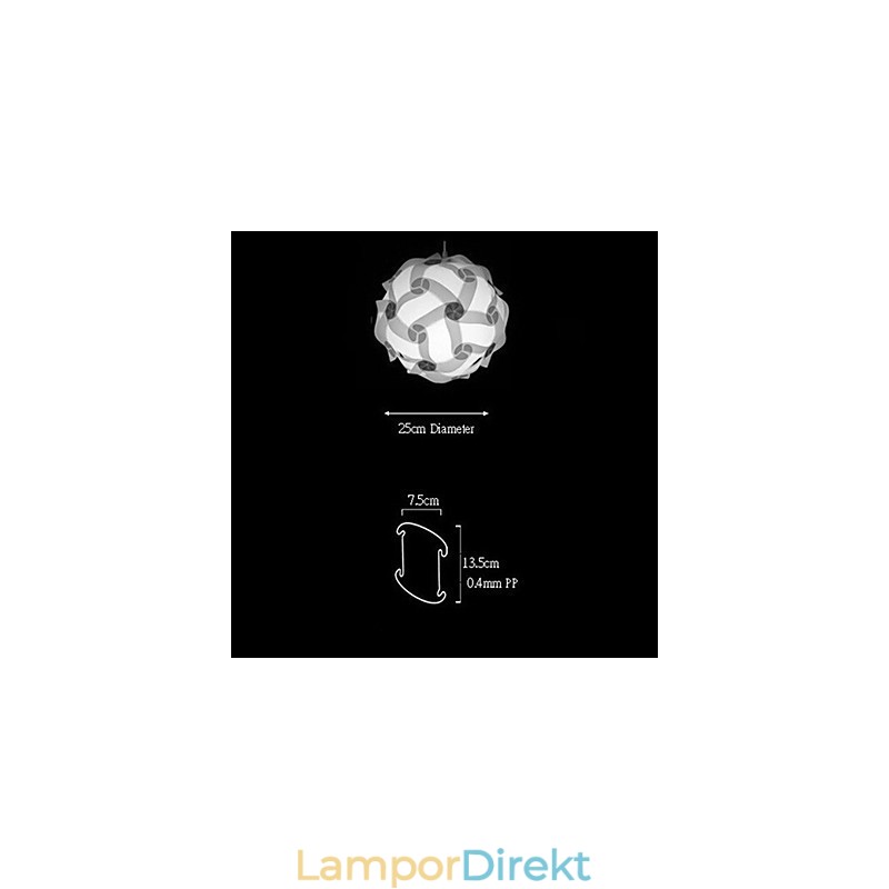 Diy Modern Pendel Ball Lamp 25Cm