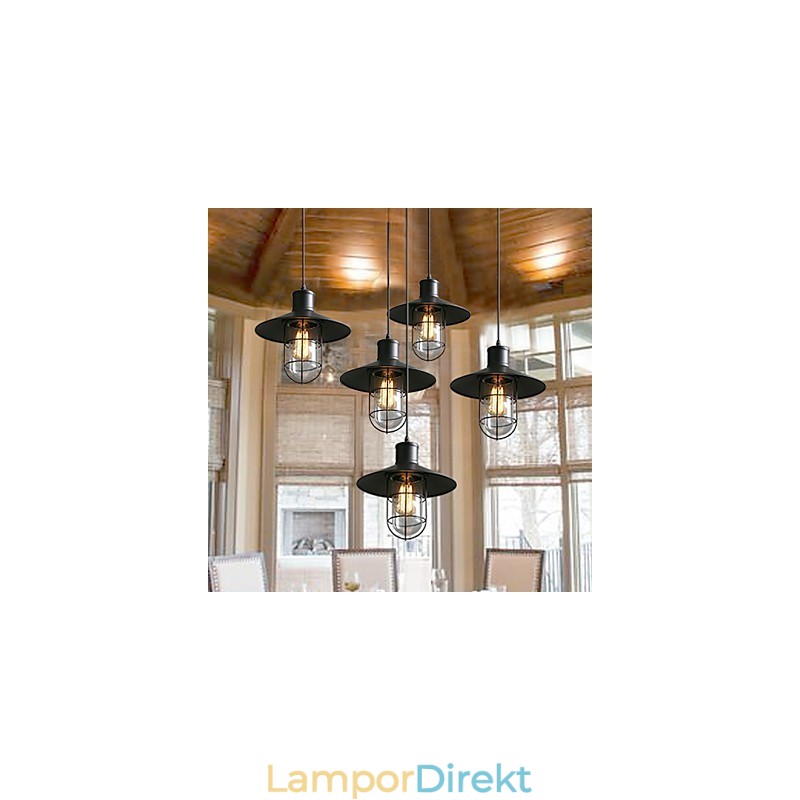 Enkelhuvud Fågelbur Ljuskrona Lampa