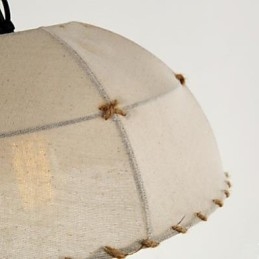En Kort Vogue Lights Halvcirkel Hamp Rope Chandelier