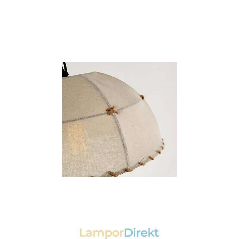 En Kort Vogue Lights Halvcirkel Hamp Rope Chandelier
