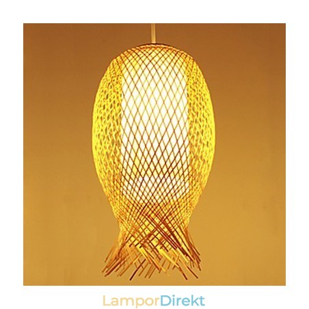 Modern Tehus Bambu Vävning Bambu Dekoration Droplight Lampa Modern Tehus Bambu Vävning Bambu Dekoration Droplight Lampa