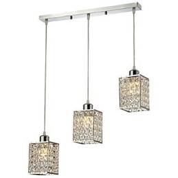 Modern Och Modern Island Crystal Electroplated Pendellampa