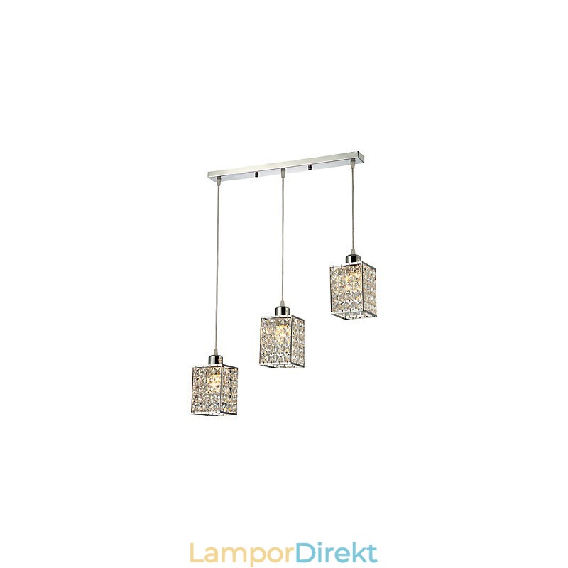 Modern Och Modern Island Crystal Electroplated Pendellampa