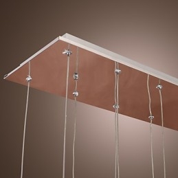 Modern Och Modern Kristallkrom Metall Taklampa