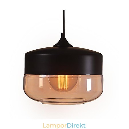 Westmenlights Vintage Modern Paint Glas Taklampa Pendellampa Svart 250Mm Diameter Westmenlights Vintage Modern Paint Glas Taklampa Pendellampa Svart 250Mm Diameter