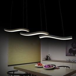 Vågig Design Mode Enkel Taklampa I Akryl