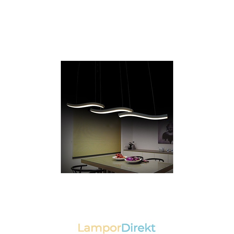 Vågig Design Mode Enkel Taklampa I Akryl