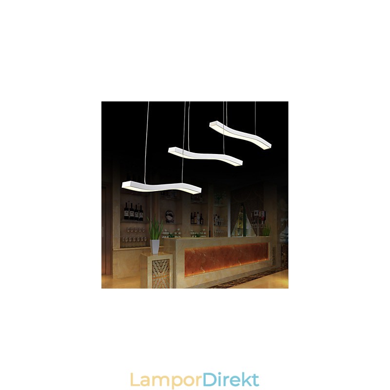 Vågig Design Mode Enkel Taklampa I Akryl