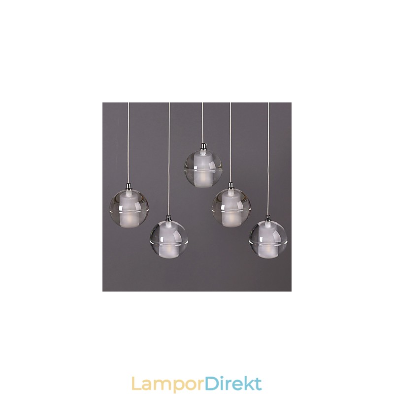 1 Ljus Kristallglas Sten Pendel Lampa Cafe Pendel Light Dekorativ Pendel Lighting