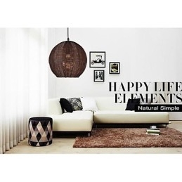 Modern Och Modern Lykta Country Globe Metall Taklampa