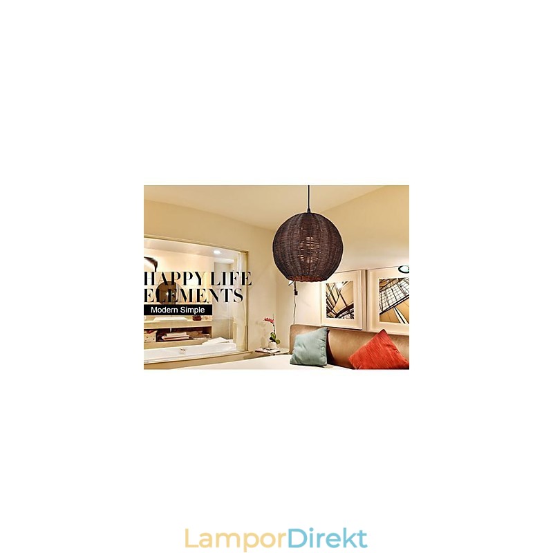 Modern Och Modern Lykta Country Globe Metall Taklampa