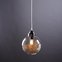 Modern Samtida Traditionell Klassisk Vintage Lykta Country Nickel Glas Pendel Light Dining